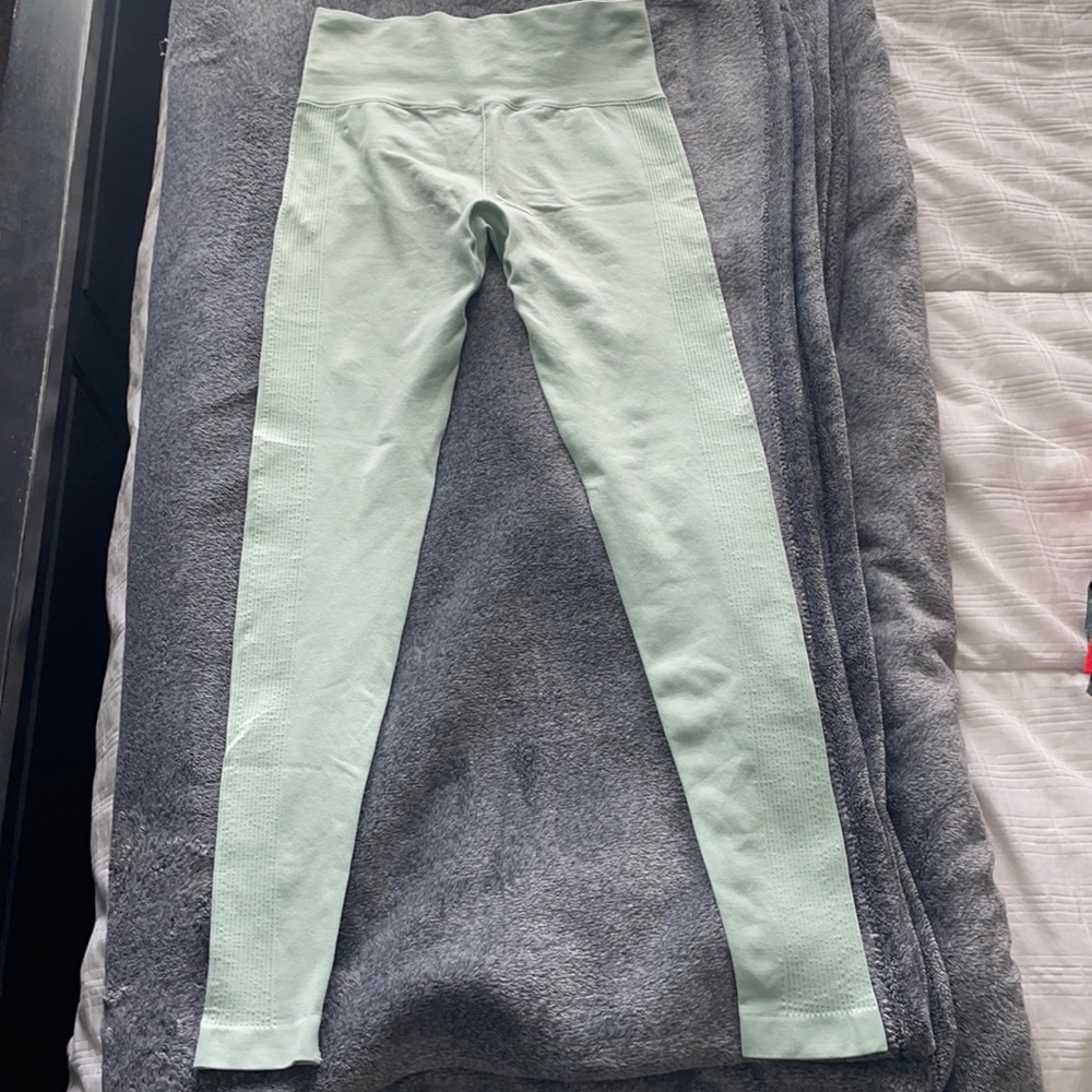 mint green athletic leggings